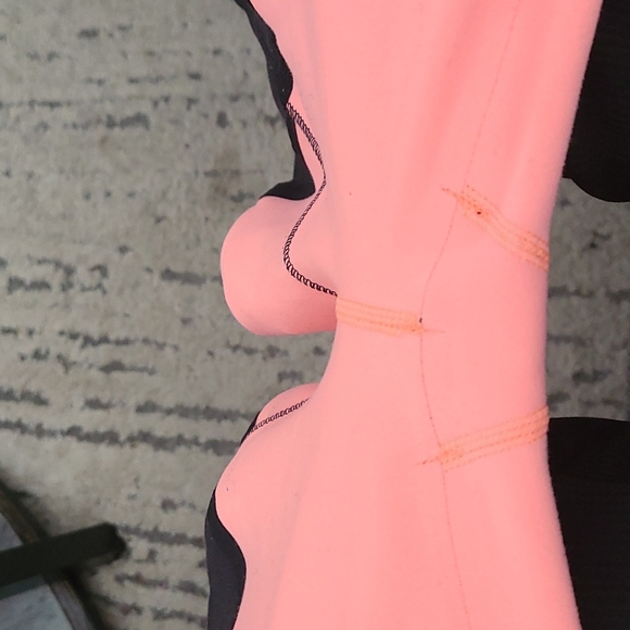 Lululemon Wunder Under Crop *Bonded Stripe Black / Pop Orange / Black - Picture 11 of 11